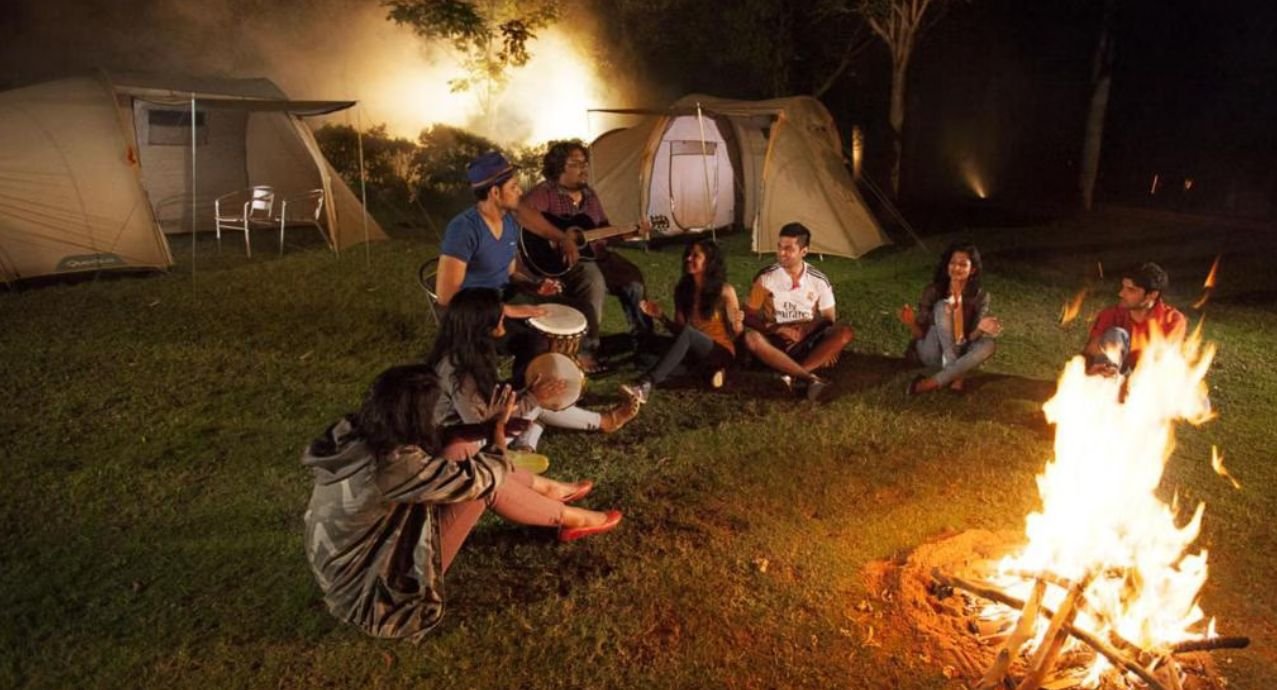 Group and private camping